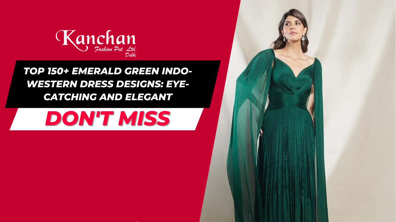 Top 150+ Emerald Green Indo-Western Dress Designs: Eye-Catching and Elegant
